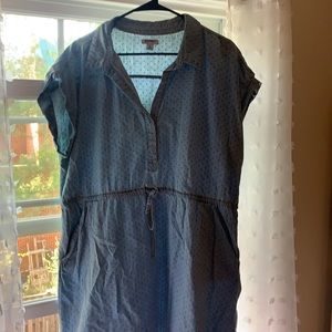 Chambray shirt dress